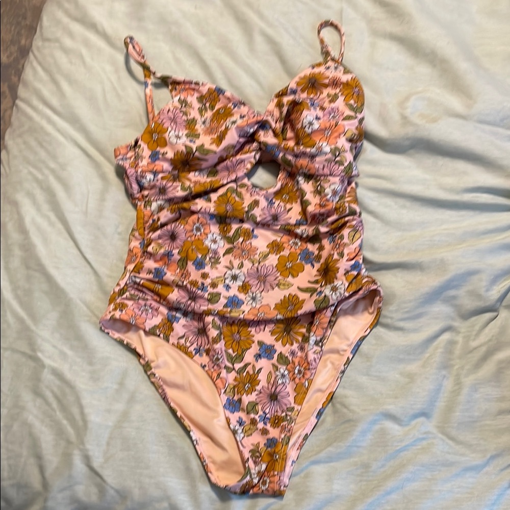 Floral Cutout Swimsuit